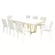Palm Gate Cloud White 96" Extendable Rectangular Dining Table