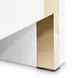 Palm Gate Cloud White and Cream California King Upholstered Panel Bed with USB Charging