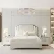 Palm Gate Cloud White Bedroom Set