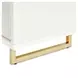Palm Gate Cloud White Sideboard with Adjustable Shelves and 2 Storage Drawers