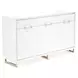 Palm Gate Cloud White Sideboard with Adjustable Shelves and 2 Storage Drawers
