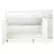 Palm Gate Cloud White Sideboard with Adjustable Shelves and 2 Storage Drawers