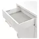 Palm Gate Cloud White Sideboard with Adjustable Shelves and 2 Storage Drawers