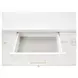 Palm Gate Cloud White Sideboard with Adjustable Shelves and 2 Storage Drawers