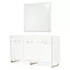 Palm Gate Cloud White Sideboard with Mirror