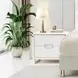 Palm Gate Cloud White 2 Drawer Nightstand