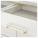 Palm Gate Cloud White 82" Media Cabinet with 4 Storage Drawers