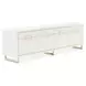 Palm Gate Cloud White 82" Media Cabinet with 4 Storage Drawers