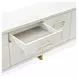 Palm Gate Cloud White 82" Media Cabinet with 4 Storage Drawers