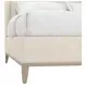 Edwin Cream King Upholstered Wing Shelter Bed