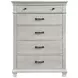 Silver Sands Gray 5 Drawer Chest