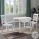Naples White Extendable Dining Table