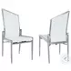 Nala White Motion Back Side Chair Set of 2