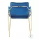 Napoli Blue Velvet Chair Set Of 2