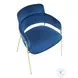 Napoli Blue Velvet Chair Set Of 2