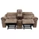 Nashville Brown 88" Manual Reclining Living Room Set