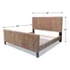 Maui Natural and Black King Panel Bed