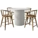 Auden Natural and White 5 Piece Counter Height Dining Set