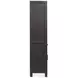Plum Creek Ravenwood Black and White 2 Glass Door Display Cabinet with LED