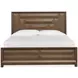Callisto Bourbon Brown California King Panel Bed