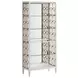 Eave Uplifting White Etagere with 4 Shelves