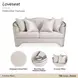London Place Champagne 71" Loveseat