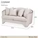 London Place Champagne 71" Loveseat