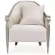 London Place Porcelain Upholstered Accent Chair with Pillow