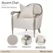 London Place Porcelain Upholstered Accent Chair with Pillow