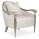 London Place Porcelain Upholstered Accent Chair with Pillow