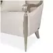London Place Porcelain Upholstered Accent Chair with Pillow