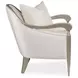 London Place Porcelain Upholstered Accent Chair with Pillow