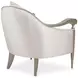 London Place Porcelain Upholstered Accent Chair with Pillow