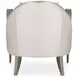 London Place Porcelain Upholstered Accent Chair with Pillow