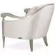 London Place Porcelain Upholstered Accent Chair with Pillow
