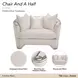 London Place Champagne Chair and A Half with Pillow