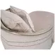 London Place Parchment 69" Chaise with Nailhead Trim and Pillows
