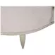 London Place Parchment 69" Chaise with Nailhead Trim and Pillows