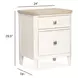 Whisperbay Sea Pearl and Driftwood Rectangular Telephone Table with USB Charging
