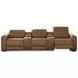 Rally-Up Caramel 5 Piece Power Reclining Sectional with Console