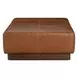 Cedarro Avelino Saddle Leather Upholstered Rectangular Cocktail Ottoman