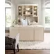 Marlowe Polished Limestone Leather Executive Home Office Set