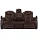 Chester Brown Power Reclining Living Room Set with USB Charging and LED