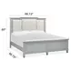 Glenbrook Pebble and Beige Queen Upholstered Panel Bed