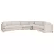 Newport Beige Performance Fabric Outdoor Modular 4 Piece Sectional