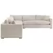 Newport Beige Performance Fabric Outdoor Modular 4 Piece Sectional