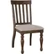 Joanna Brown Slat Back Side Chair Set of 2