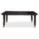 Paris Chic Espresso 122" Extendable Rectangular Dining Table