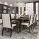 Paris Chic Espresso 122" Extendable Rectangular Dining Table