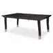 Paris Chic Espresso 122" Extendable Rectangular Dining Table
